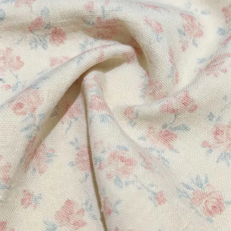 Fabrik Campuran Poliester-Linen