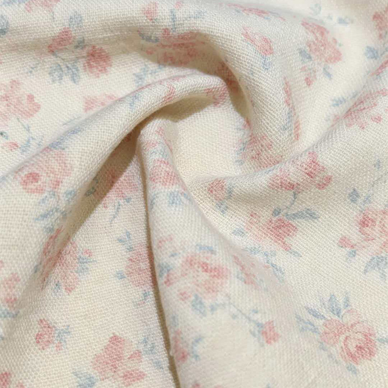 Fabrik Campuran Poliester-Linen